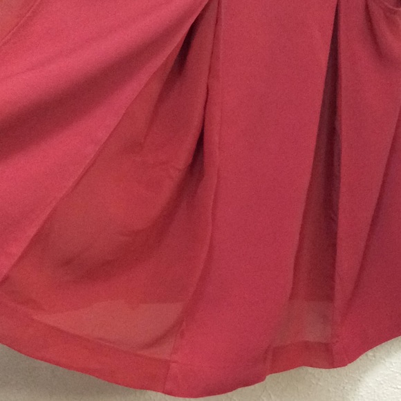 Madewell Brick Red Trapeze Pleated Top Sz 4 - Picture 4 of 8